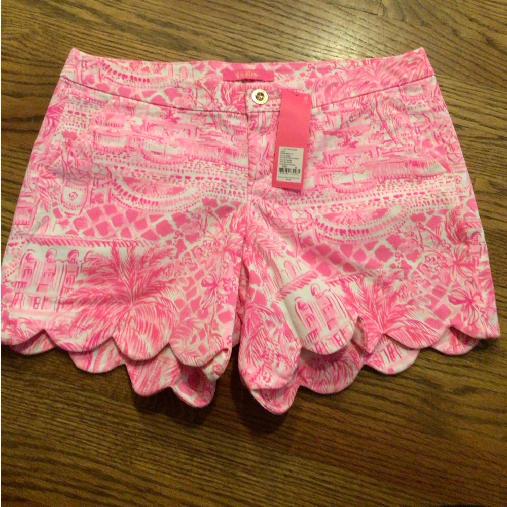 Lilly Pulitzer Pink Patterned Women Shorts
